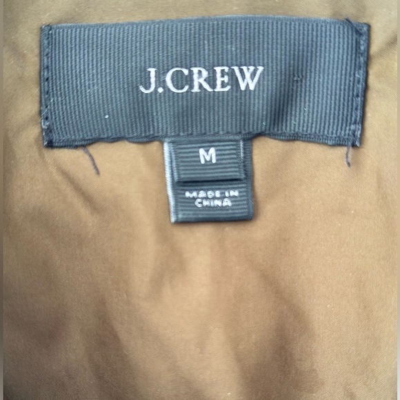 J.Crew Camouflaged Quilted Puffer Vest Down Fill Size Medium EUC - Picture 4 of 6